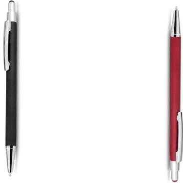 Imagem de Genérico Caneta Esferográfica Azul, Corpo em Papel Reciclado, com Ponta Touch Emborrachada, Escrita Geral, Kit com 2 Unidades (Preto e Vermelho 2)