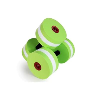 Imagem de 2pcs Conjunto de Halteres Aquáticos EVA para Treinamento Fitness Exercícios Yoga na Piscina Detacháveis Força e Resistência do Torso Superior Equipamento Espuma Ambiental com Grip Confortável