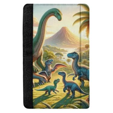 Imagem de TSENQUE Capa de cinto de segurança da família dinossauro capas de alça de ombro almofada de arnês capa de cinto de segurança automática