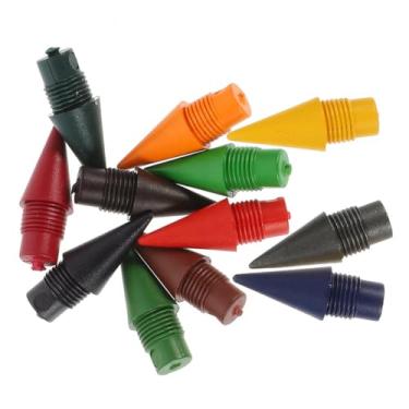 Imagem de VILLCASE 24 refis de lápis de cor sem tinta, pontas lisas para lápis duradouros, pontas de substituição para estudantes e artistas, sem necessidade de afiar