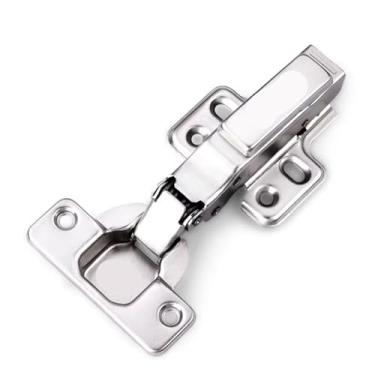 Imagem de Dobradiças de armário de 110 graus, dobradiças ocultas hidráulicas, amortecedor, fechamento suave para ferragens de móveis de porta de armário de armário, 1 peça (removível)
