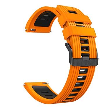 Imagem de SNKB Pulseiras de relógio inteligente de 22 mm para Samsung Galaxy Watch 3/45mm/46mm/Gear S3 Frontier Pulseira de silicone (cor: estilo A, tamanho: para Gear S3 Frontier)