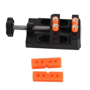 Imagem de Mini torno Ferramentas de braçadeira de bancada de liga de alumínio Máquina de perfuração de mandíbula de metal forte Mesa de fixação para escultura em madeira Núcleo de jade