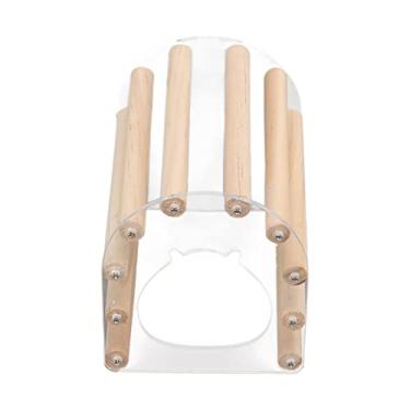 Imagem de aqxreight Hamster Casa de Madeira Transparente Acrílico Hamster Esconderijo Cabana de Dormir para Urso DouradoL Inteiro é Madeira Resistente Durável Casa Alta Este Acrílico de Material Pinho (S)