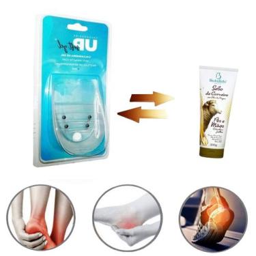 Imagem de Calcanheira em Gel Magnética para Esporão Anti Impacto + Creme Hidrata