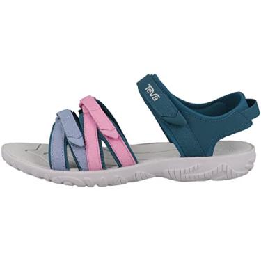 Imagem de Teva Sandália Y Tirra infantil, Coral azul multi, 6 Big Kid