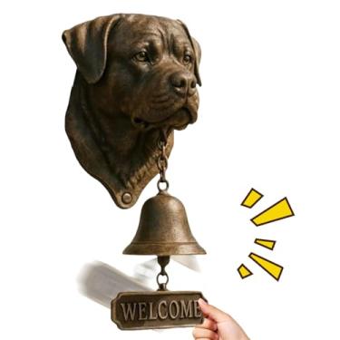 Imagem de Campainhas Temáticas De Cão Para Boas-Vindas | Campainha Decorativa Rústica Vintage De Parede - Sino De Entrada Para Porta Da Frente E,Para Portão, Jardim, Quintal, Casa, Sala De Segurança