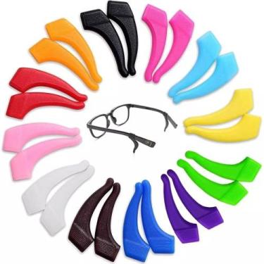 Imagem de 10 Pares Gancho Trava Suporte Arco Silicone Óculos Orelha adulto infan