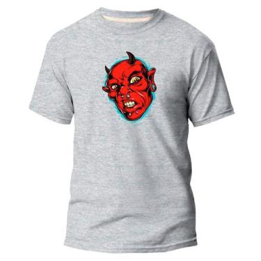 Imagem de  Camiseta Basica Algodão Premium Estampa Digital Demônio  - Pavesi, Ci