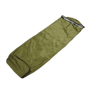 Imagem de SUNGOOYUE Saco de Dormir Múmia, 81,89 X 31,89 pol. Saco de Dormir de Mochila Compacto de Nylon Com Favo de Mel Reflexivo de Calor para Acampamento, Caminhada, Sobrevivência de Emergência