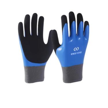 Imagem de Luvas de eletricista isoladas 1000 V resistentes a alta tensão luvas de trabalho retardantes de chamas, luvas de trabalho de segurança de borracha, design de textura antiderrapante de borracha