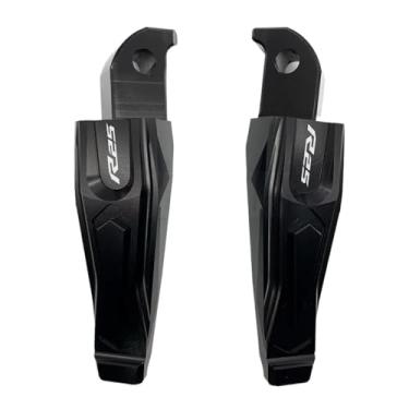 Imagem de Anti-derrapante Pedais de apoio para os pés do passageiro traseiro, para YZF R25 YZFR25 YZF-R25 2014-2020 YZF-R3 2017 2018 2019(Preto)