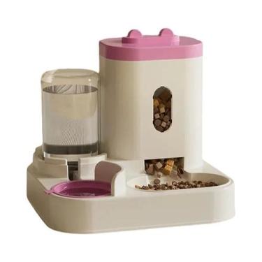 Imagem de Dispensador Automático De Ração E Água Para Cães E Gatos Com Grande Ca