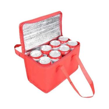 Imagem de Bolsa Térmica Portátil Para Almoço, Dobrável, Com Pacote De Gelo, Tran