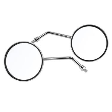 Imagem de Aoresac Espelho Lateral para Motocicleta, Espelho Retrovisor Grande Ajustável, Espelho Retrovisor Direito Esquerdo Universal de 8 Mm para Bicicleta, Feito de Material de, à Prova de