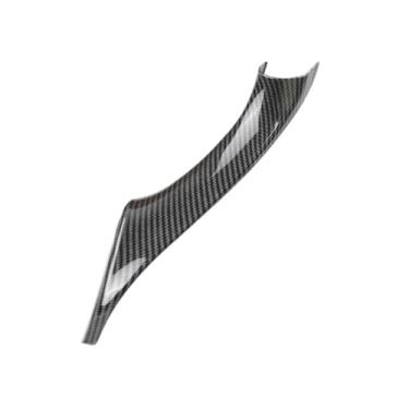 Imagem de Compatível com BMW Série 5 F10 F18 2011 2012 2013 2014 2015 2016 2017 Interior do carro Textura de fibra de carbono Maçaneta de tração da porta Guarnição da tampa protetora(Carbon Left)