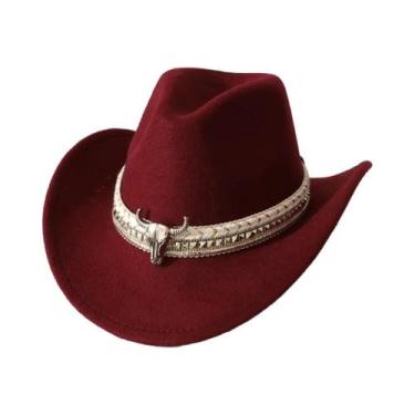 Imagem de Chapéu De Cowboy Estilo Ocidental Com Estampa De Vaca, Chapéu De Sol É