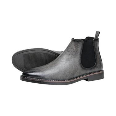 Imagem de 40 ~ 46 Chelsea Botas Masculinas 2024 Marca Confortável Moda Botas Mas