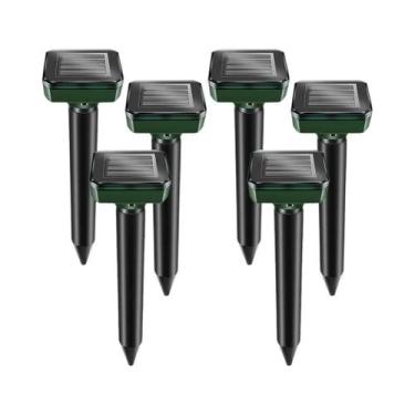 Imagem de Repelente Ultrassônico Solar Para Toupeiras E Cobras 600mAh Para Jardi