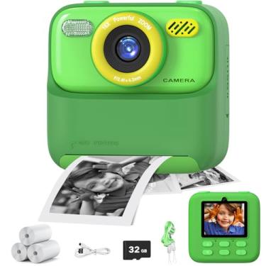 Imagem de masterbee Câmara de fotos instantâneas, presentes de aniversário para meninas e meninos, brinquedos de câmara fotos infantis, vídeo HD 1080P, presentes para crianças de 3 a 12 anos