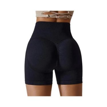Imagem de Shorts De Yoga Sem Costura De Cintura Alta Para Mulheres, Leggings Par