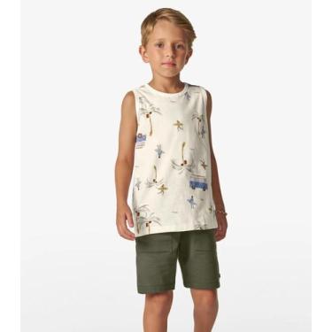 Imagem de Conjunto Infantil Machão e Bermuda Trick Nick Off White, 1, Off White