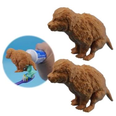 Imagem de Dispensador de pasta de dente engraçado para cachorrinhos Golden Retriever, topo de pasta de dente para cães, presente hilário para amantes de cães e brincalhões, perfeito para travessuras de banheiro