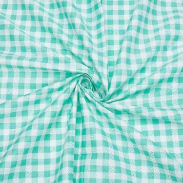 Imagem de PH PandaHall Tecido de popelina de algodão de 1,09 m x 163 cm, tecido de algodão xadrez tartan verde por jarda, tecidos xadrez guingão para costura, acolchoados, roupas, toalhas de mesa, cortinas