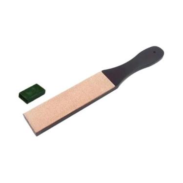 Imagem de Máquina De Afiar Facas Em Couro Bovino Com Pasta De Polimento E Conjun