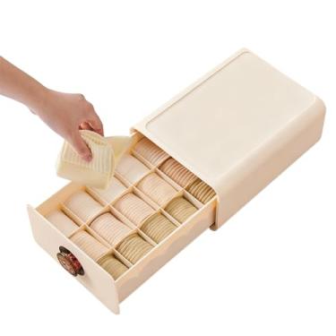 Imagem de Organizador De Gaveta Para Roupa Íntima | Divisores de Meias com Múltiplos Compartimentos,Organizador de Meias para Gavetas de Quarto e Armário,Para Quarto Guarda-Roupa Criado-Mudo Casa De Banho E
