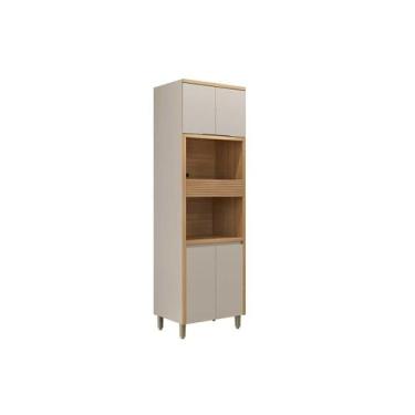 Imagem de Módulo Cozinha Linea Allure Allure c/ 4 Portas e 2 Nichos 70cm Jequiti