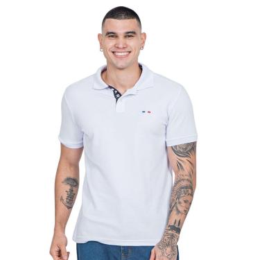 Imagem de Camisa Polo Masculina Básica Industrie Piquet no Estilo Tommy Bordado França-Masculino