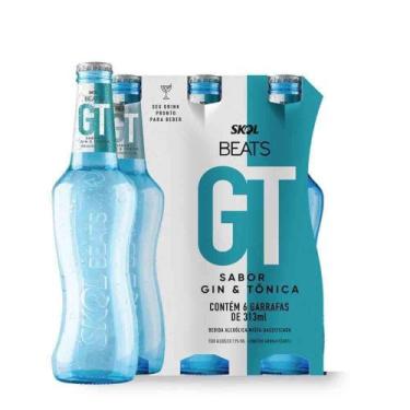 Imagem de Cerveja Skol Beats GT Long Neck 269 ml 6 Unidades