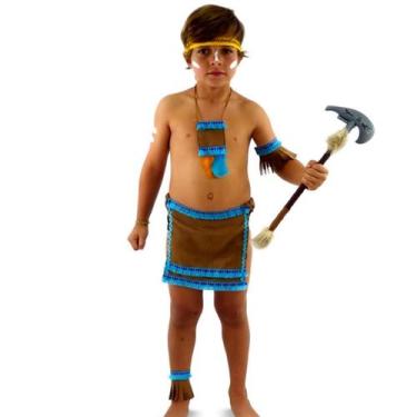 Imagem de Fantasia Índio Apache Infantil com Tanga e Acessórios - Masquerade, P