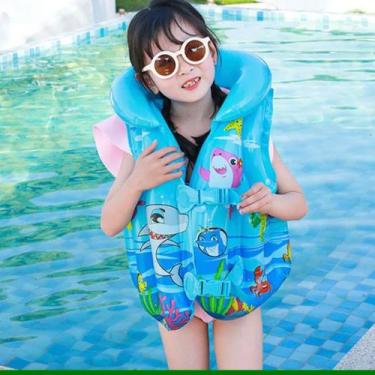 Imagem de Boia Infantil Colete Salva Vidas Inflável Piscina - Snel, Azul