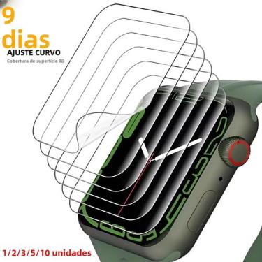 Imagem de Protetor De Tela De Hidrogel Macio Para Apple Watch 9 8 7 6 SE 5 4 3 U