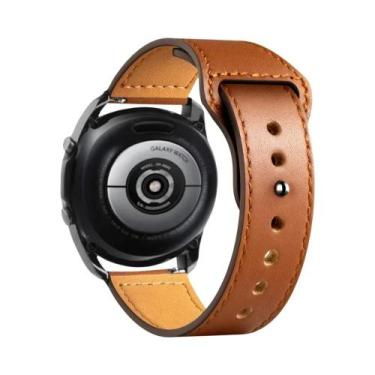 Imagem de Pulseira De Couro Unissex Compatível Com Samsung Galaxy Watch 7/6/5/Pr