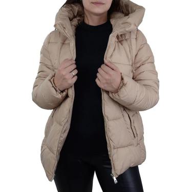 Imagem de Jaqueta Feminina Facinelli By Mooncity Nylon Bege Kaqui - 620262-Feminino