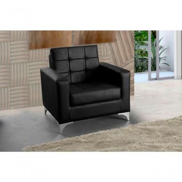 Imagem de Poltrona Decorativa Taina - Preto Corino