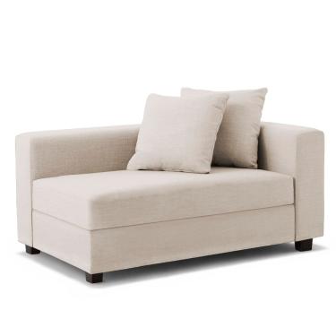 Imagem de Recamier Divã Aspen 1,40m Corino Bege - Inova Decorações