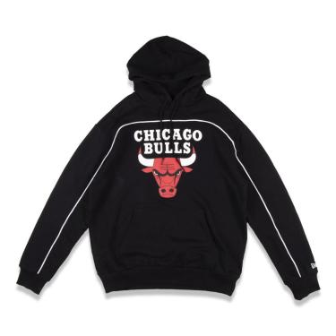 Imagem de MOLETOM NEW ERA CANGURU FECHADO CHICAGO BULLS NBA PRETO-Masculino
