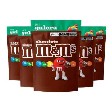 Imagem de 5 Pacotes Chocolate Mms 132g Escolha o Sabor - M&M'S, Ao Leite