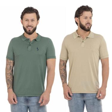 Imagem de Kit 2 Camisa Polo Masculina Dia a Dia Conforto