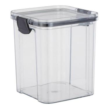 Imagem de Pote Hermético Quadrado 900ml Com Tampa Com Trava - Mood