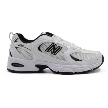 Imagem de Tênis New Balance 530 Unissex Casual, 37, Off white, Preto