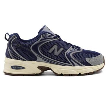 Imagem de Tênis New Balance 530 Unissex Casual, 35, Marinho, Cinza