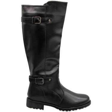Imagem de Bota Cano Alto Mooncity Tiras com Aplique Feminina
