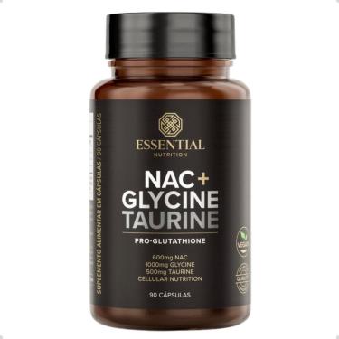 Imagem de NAC Glycine Taurine Pro Glutathione 90 Capsulas Essential-Unissex