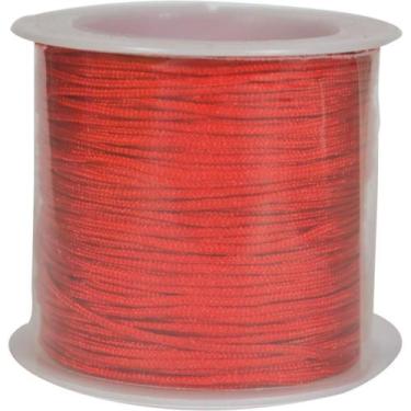 Imagem de Cordão Cetim 1MM Vermelho com 20M - KIT