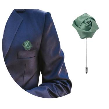 Imagem de Lapela Broche De Tecido Terno Casamento Noivo Padrinho Flor - RPires, 
